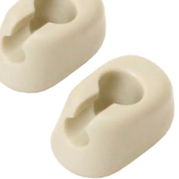 VW 1965-1979 Oval Sunvisor Clips Choose White or Black