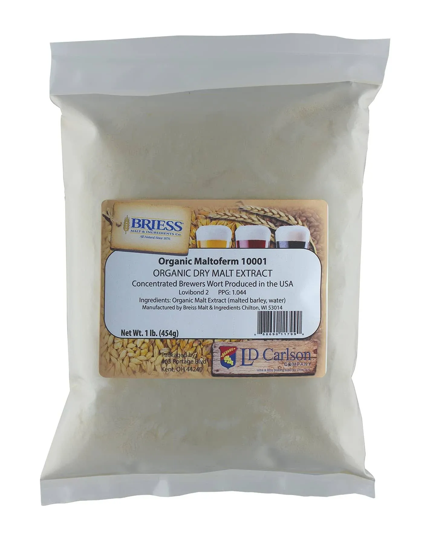 Home Brew Ohio Organic Light DME- Maltoferm 10001-1Lb