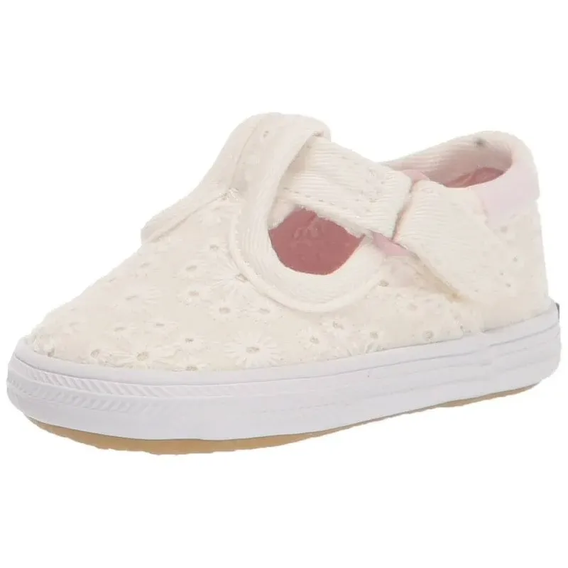 Keds Unisex-Baby Champion Lace Toe Cap T-Strap Sneaker