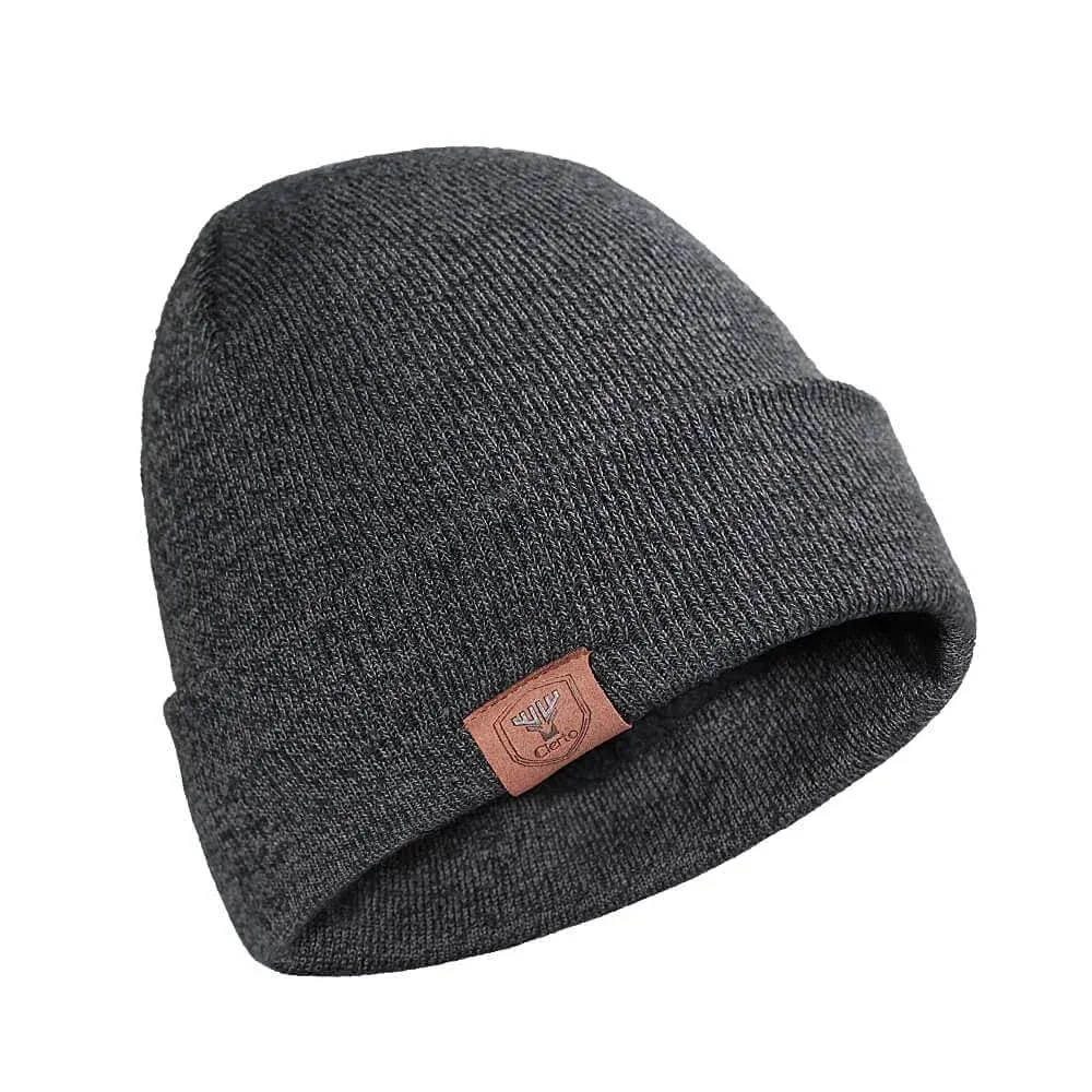 Winter Beanie for Men &amp; Women: Cold Weather One Size, Grey Hat (Thin Thread) 