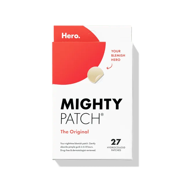 Mighty Patch™ Original de Hero Cosmetics - Parche hidrocoloide para espinillas y acné (24 parches)