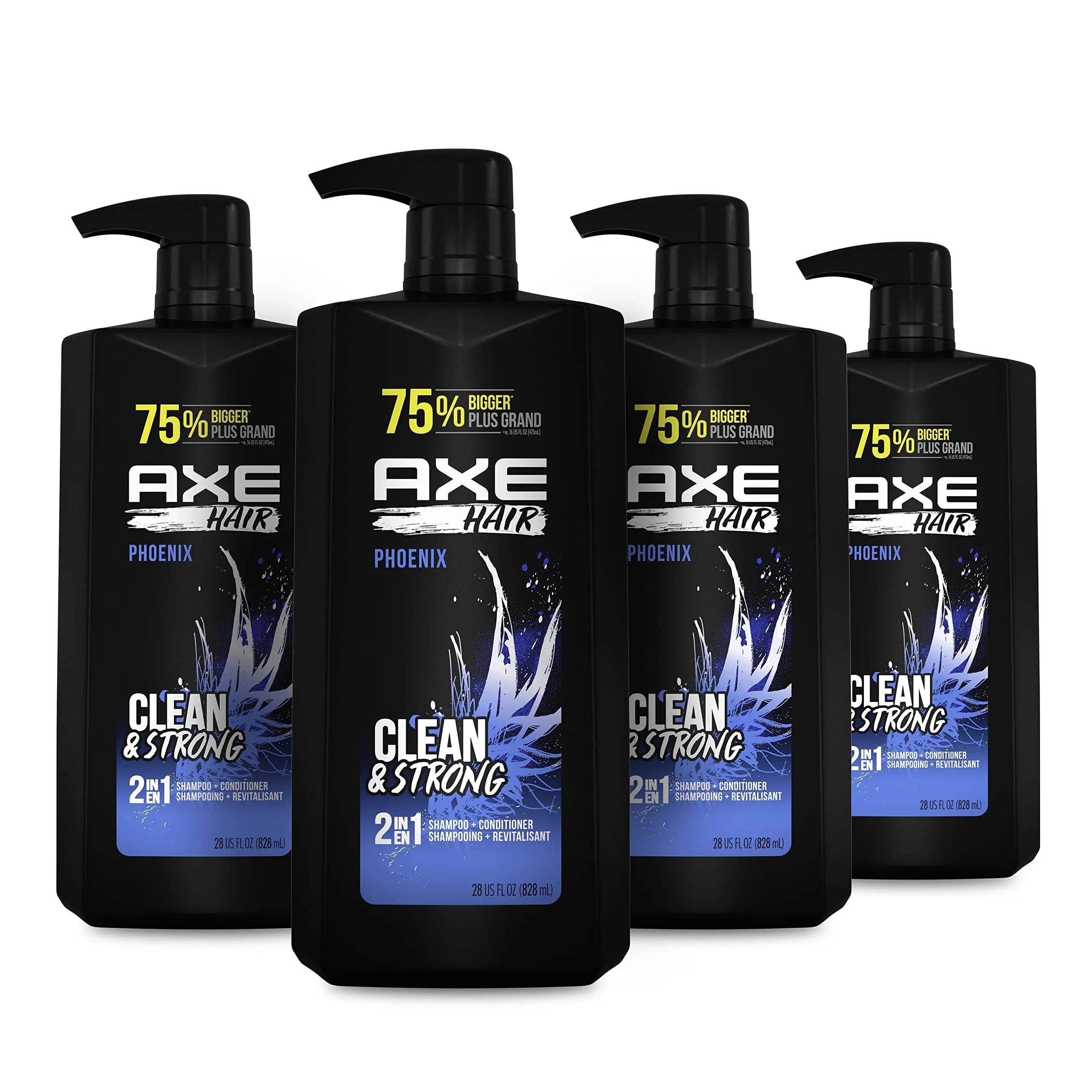 AXE Phoenix 2 in 1 Shampoo and Conditioner 28 oz PACK 4