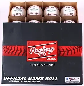 Rawlings Official Major League Leather Game Baseballs From (One Dozen)