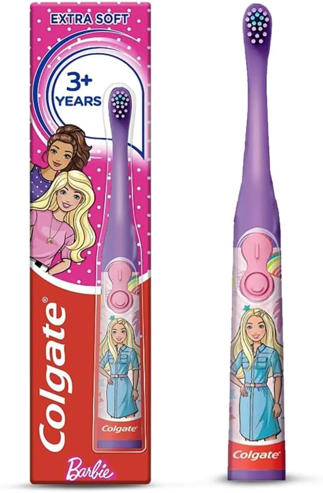 Colgate Kids Barbie Extra Soft Battery Toothbrush 3+ Years