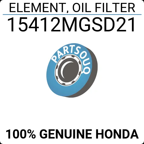 HONDA OEM OIL FILTER | 15412-MGS-D21 | 15412MGSD21