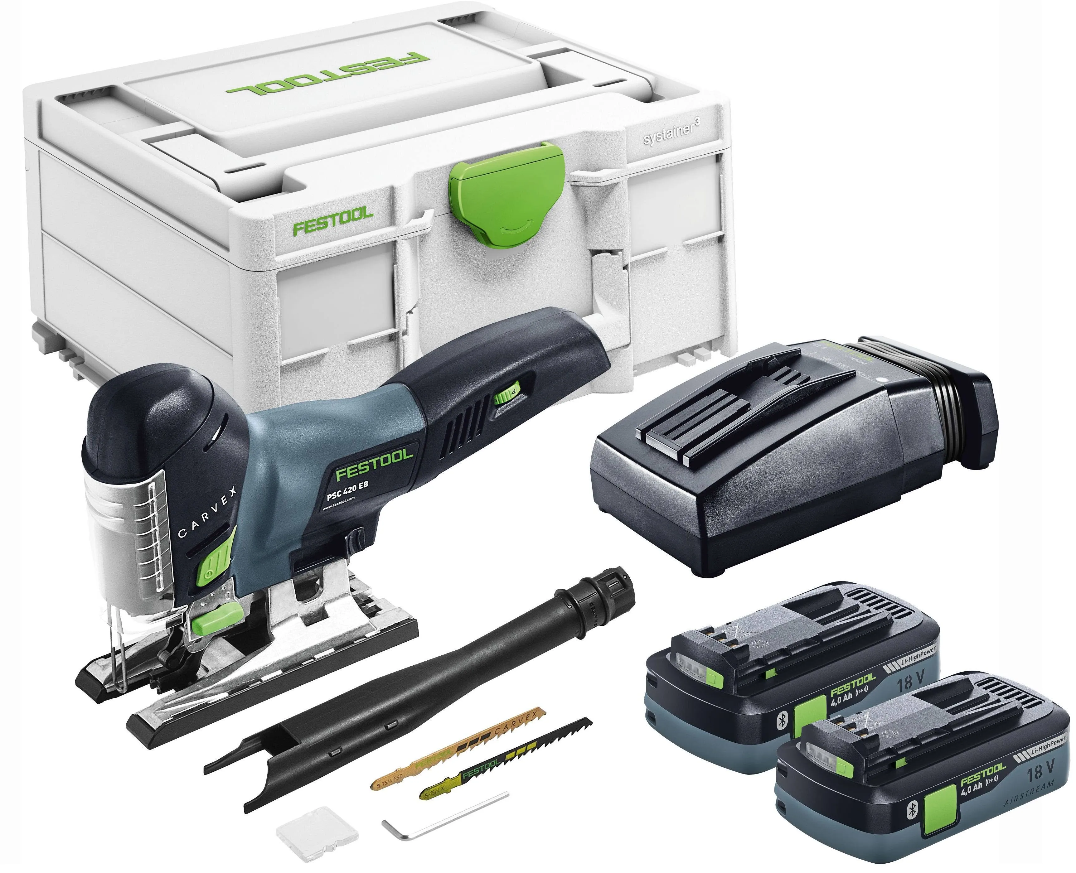 FESTOOL- Cordless Jigsaw CARVEX PSC 420 HPC 4,0 EBI-Plus