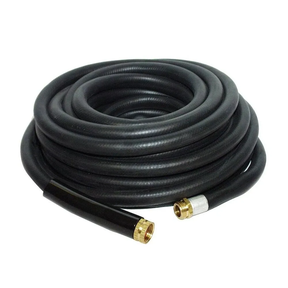 Apache 100 Foot Industrial Rubber Garden Water Hose with Brass Fittings