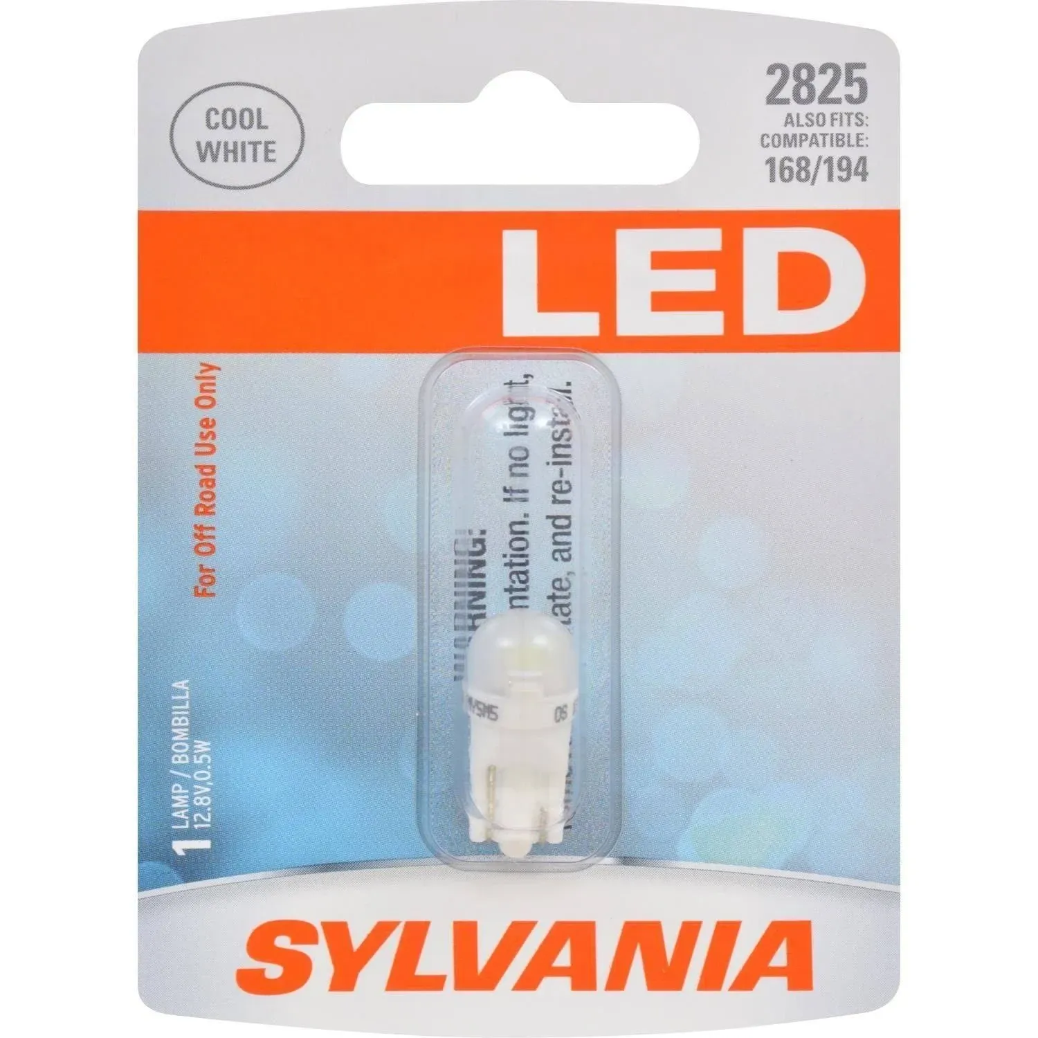 Sylvania Premium LED light 2825 White One Bulb Interior Dome Replacement OE Fit