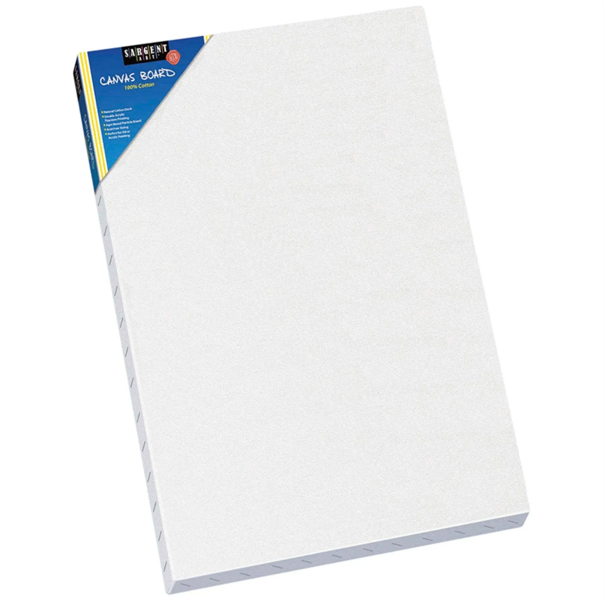 Stretched Canvas, 100% Cotton, Double Primed, 12in x 16in, PK3