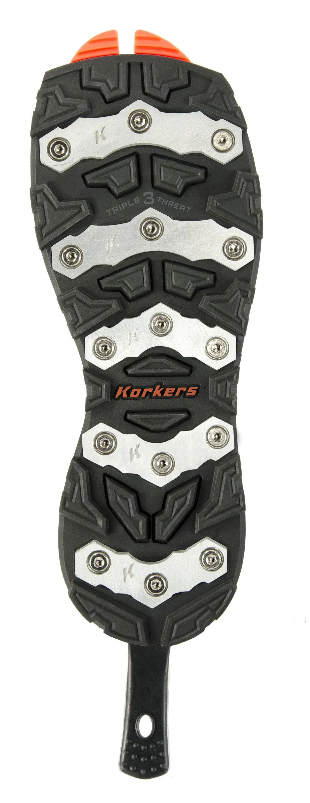 Korkers OmniTrax V3.0 Triple Threat Aluminum Bar Sole - Black/Orange -12