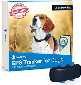 GPS Pet Tracker for Dogs - Waterproof, GPS Location &amp; Smart Activity Tracker,...