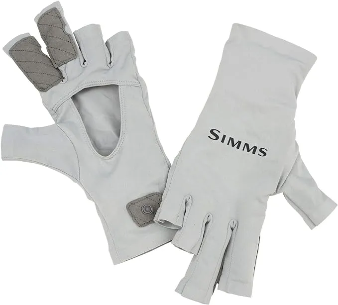 Simms SolarFlex UPF 50 Fingerless Fishing Gloves, Unisex