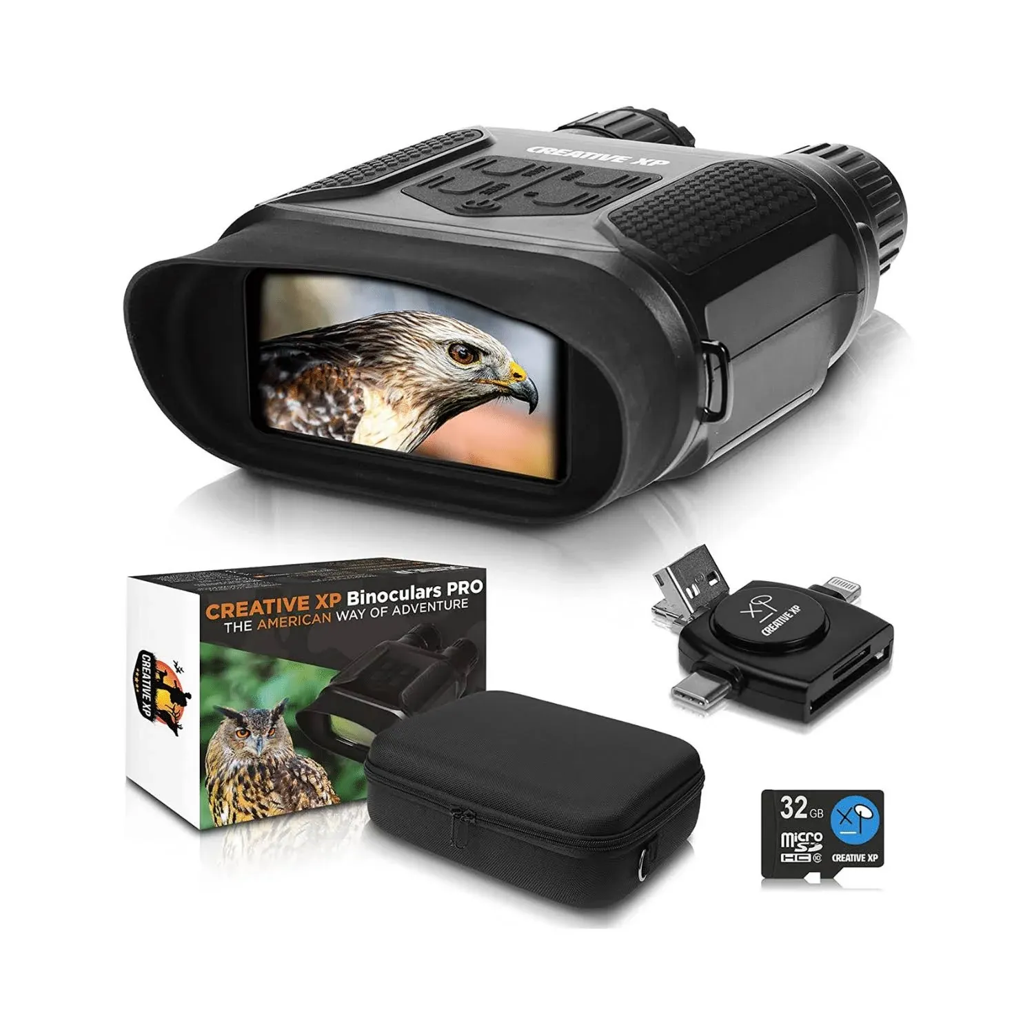 CREATIVE XP Night Vision Goggles - Digital Binoculars w/ Infrared Lens Standard.