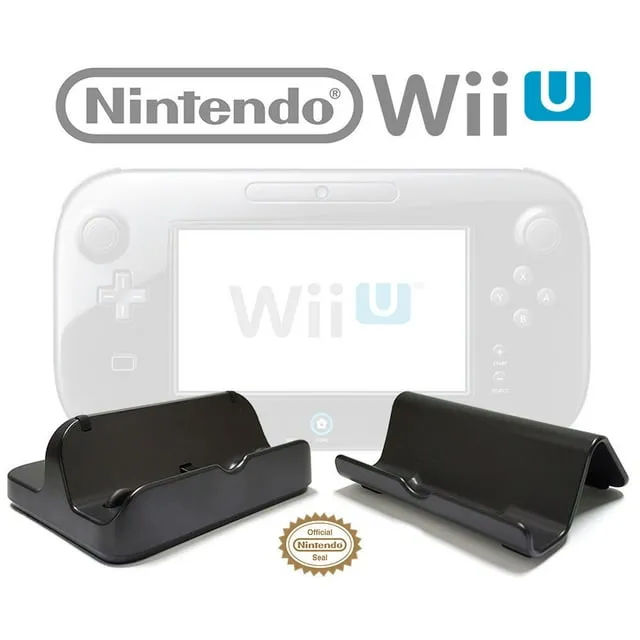 Genuine Nintendo Wii U GamePad Stand and Charging Cradle Set WUP-014 016