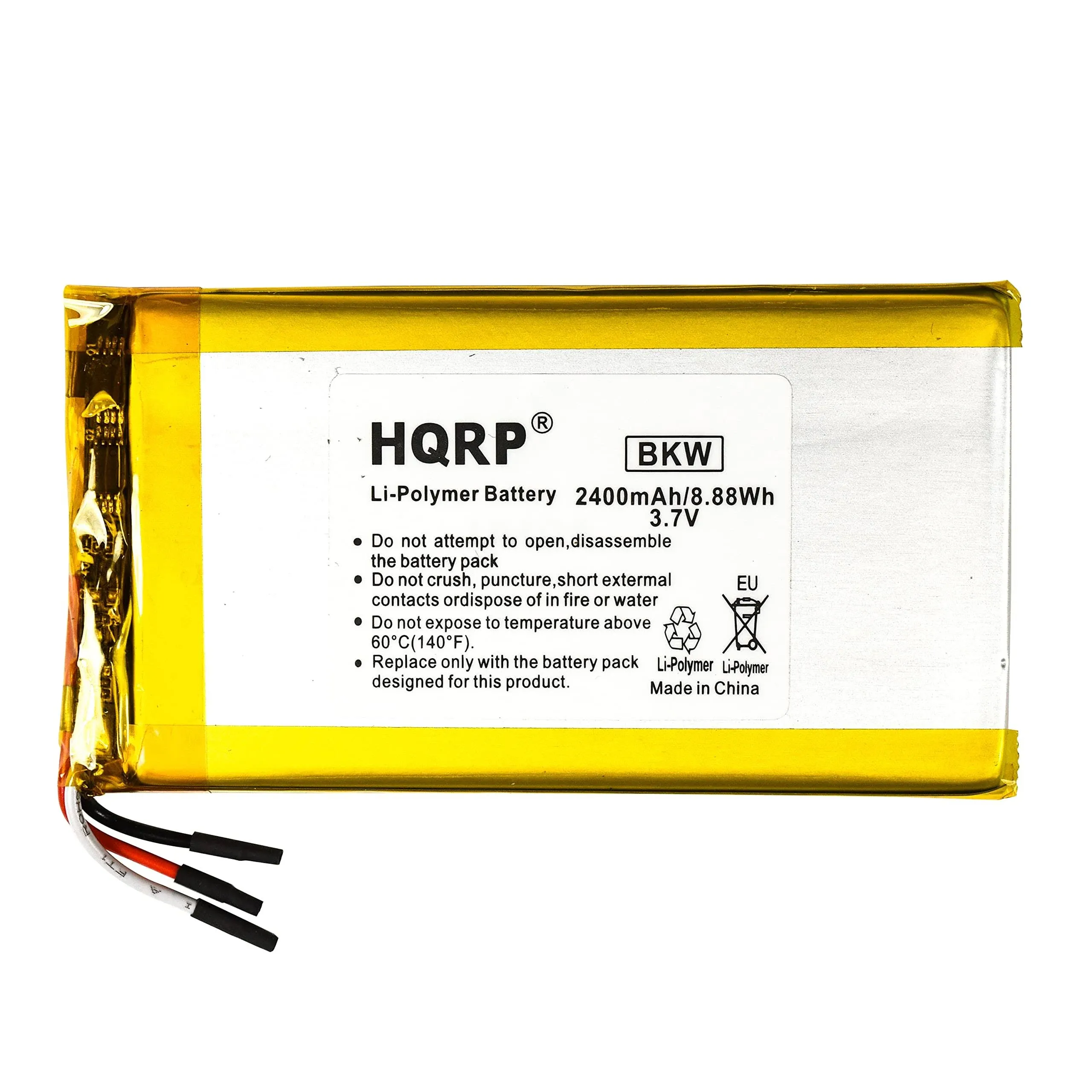 HQRP 2400mAh Battery Compatible with Rand McNally TND-740 Truck GPS... 