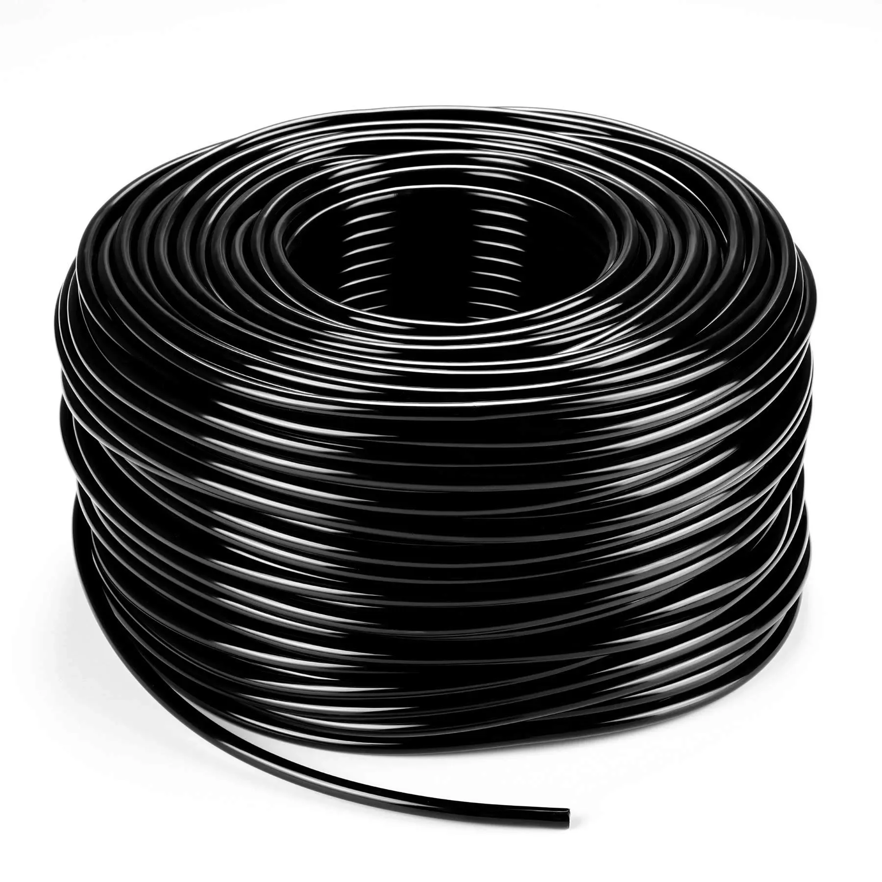 Bonviee 200ft 1/4 inch Drip Irrigation Tubing Blank Distribution Tubing Drip Irrigation Hose Garden Watering Tube Line for Garden Irriga