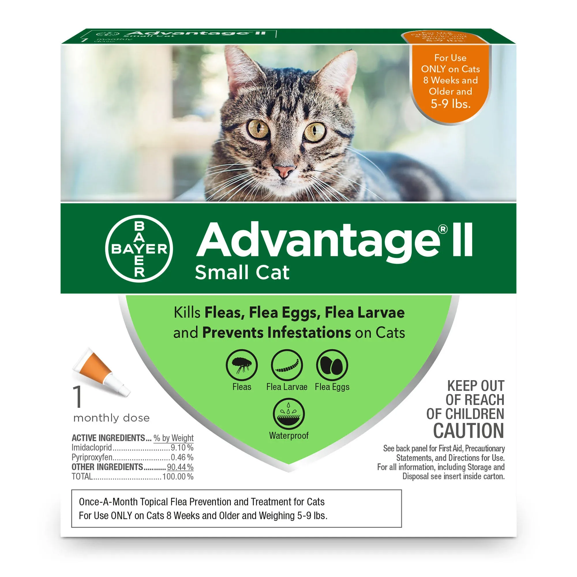 Advantage II Small Cat Flea Treatment