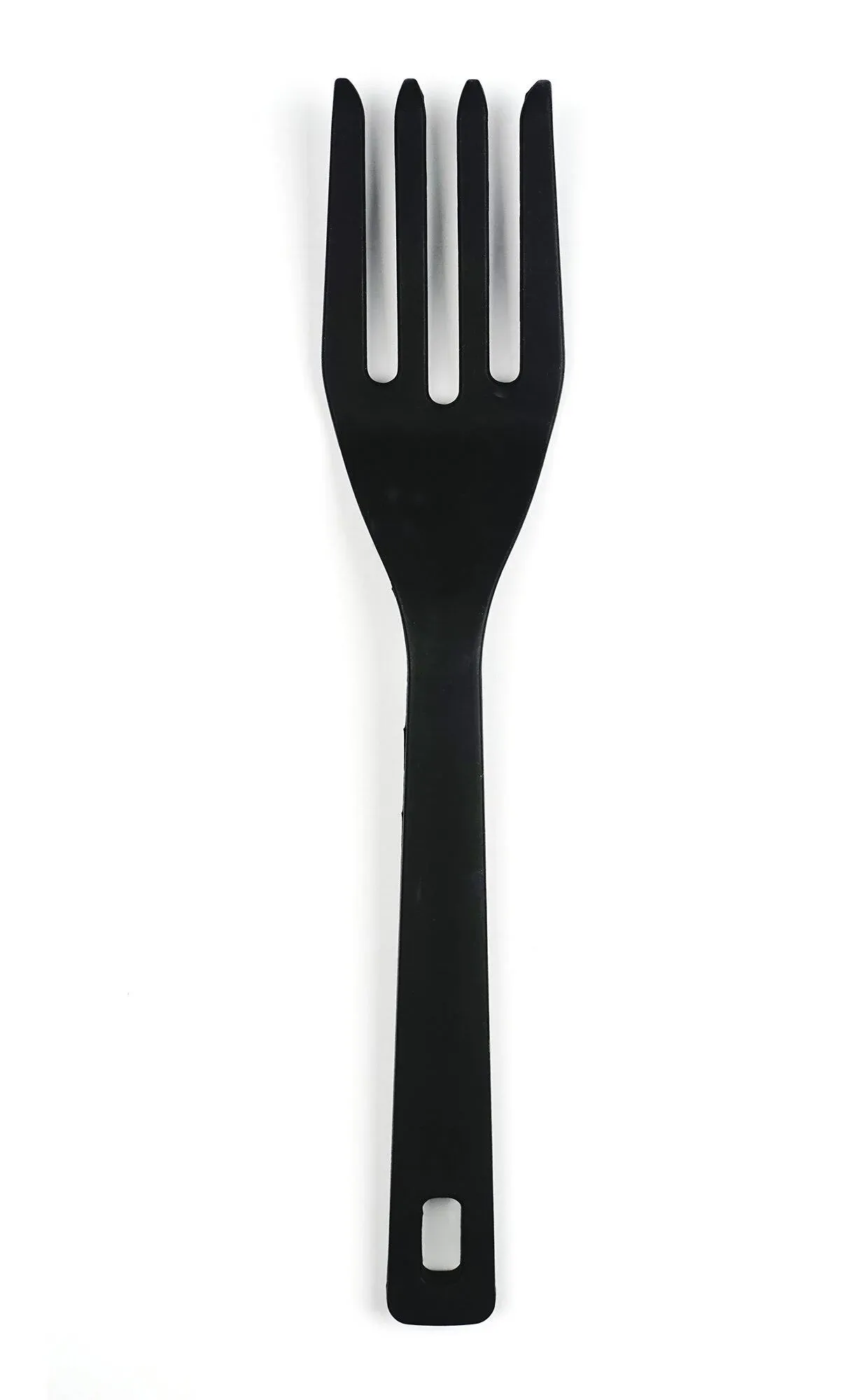 RSVP International (EFF-TQ) Silicone Flexible Fork, Black, 11" | Mixes Ingredients, Mashes Food, Whisks Eggs, & More | Dishwasher Safe & Heat Resistant | Baking, Serving, Mixing Made Easy