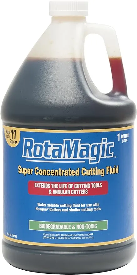 Hougen 11742 RotaMagic Metal Cutting Oil 10:1 mix Super Concentrated Cutting Fluid 1 Gallon