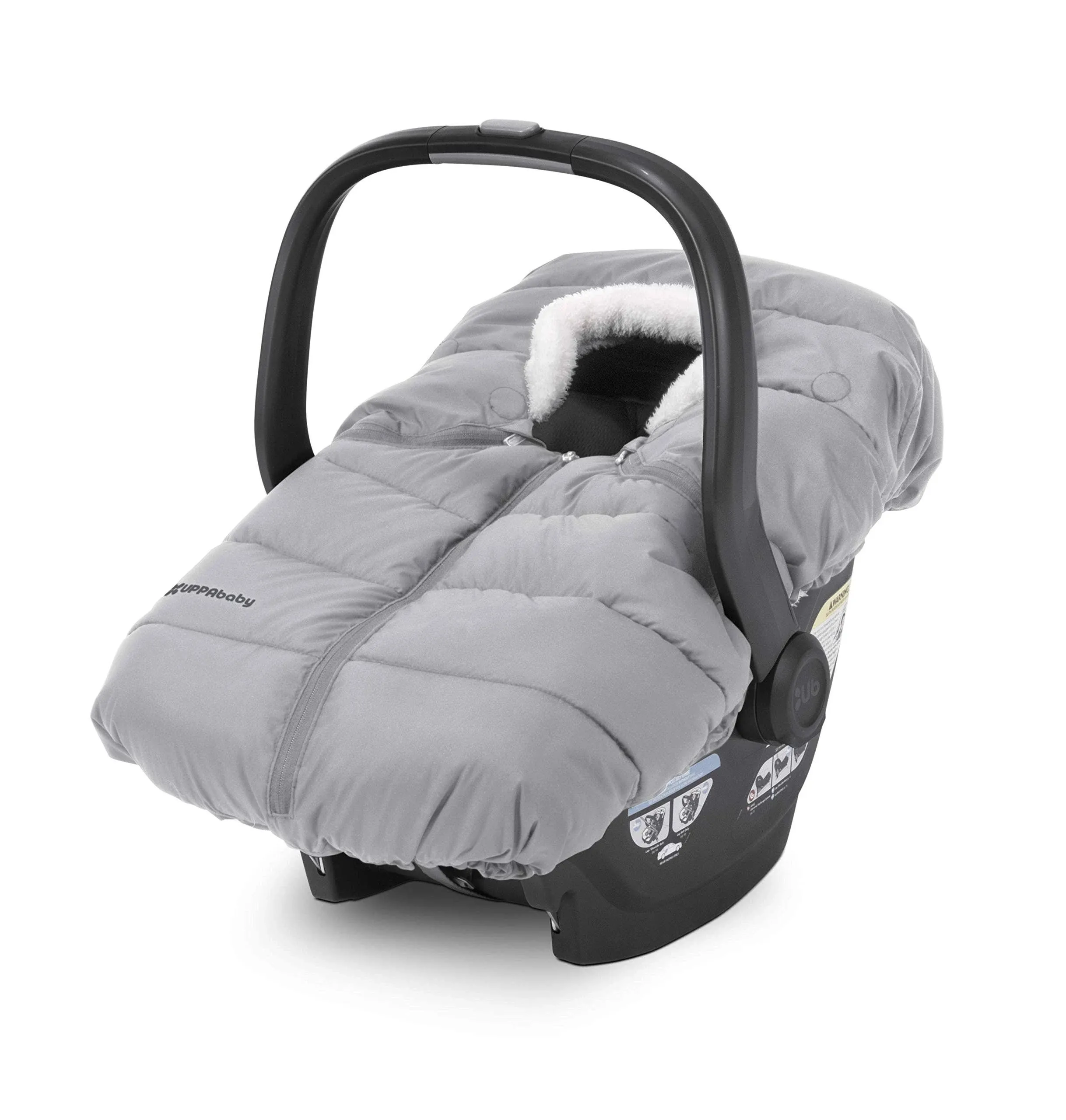 UPPAbaby CozyGanoosh for Aria and Mesa Infant Car Seat Carriers/Easily Attaches to Aria, Mesa, Mesa V2, Mesa Max/Ultra-Plush, Weather-Proof/Light Grey