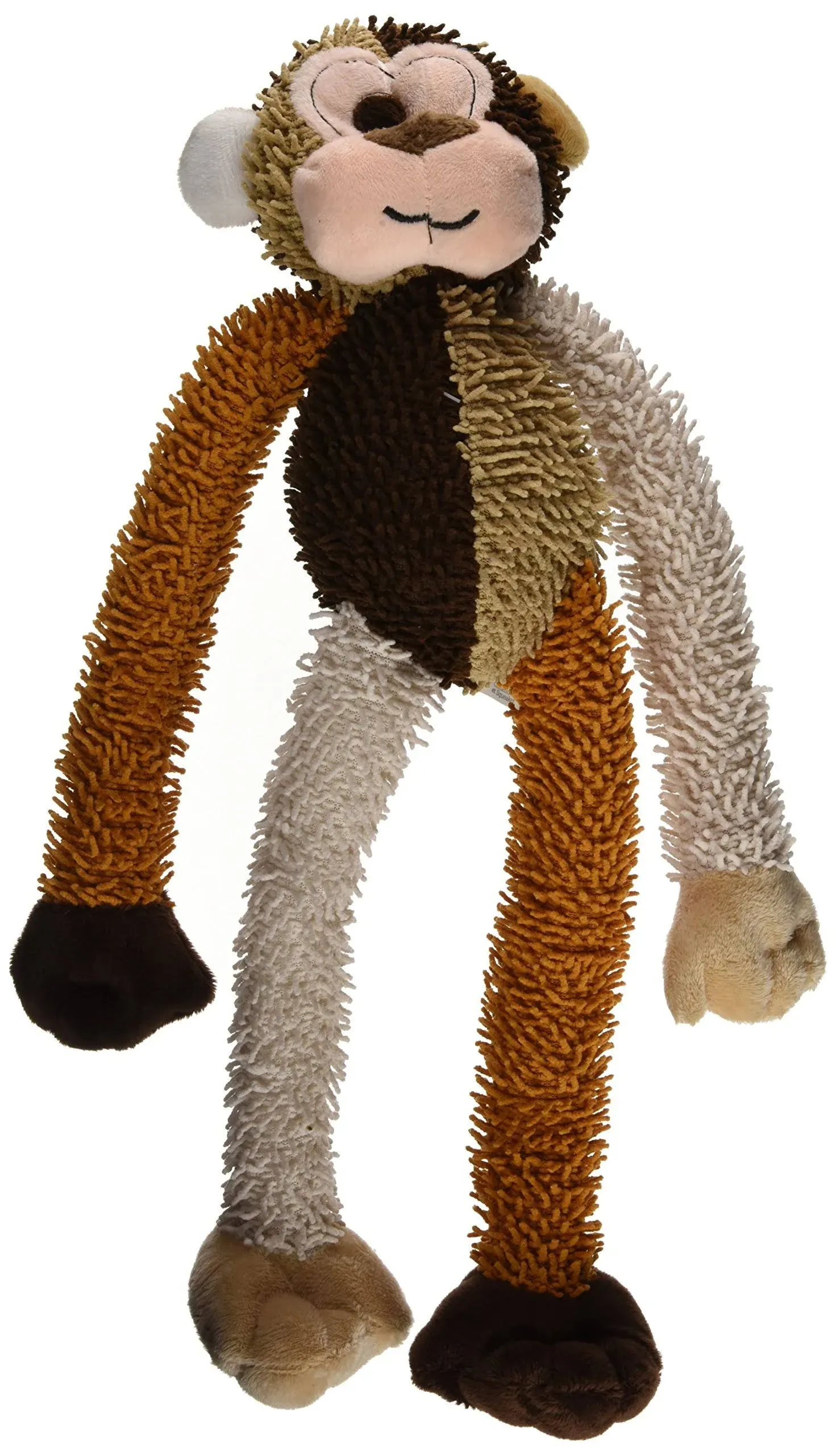 Multipet Multicrew Monkey Plush Dog Toy 17" (Assorted Color, 1 Pack)