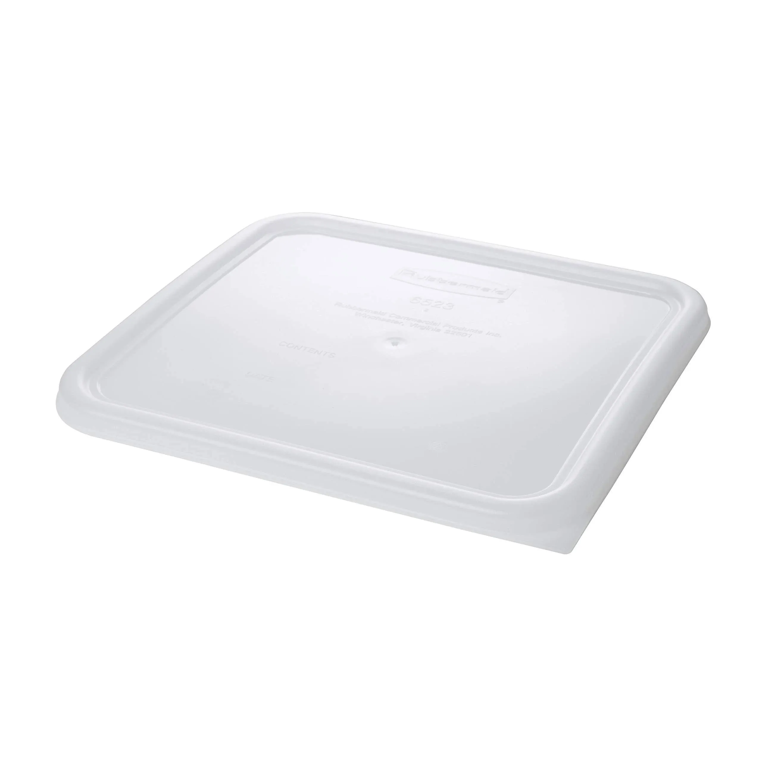 Rubbermaid Commercial Plastic Food Storage Container Lid FG652300WHT