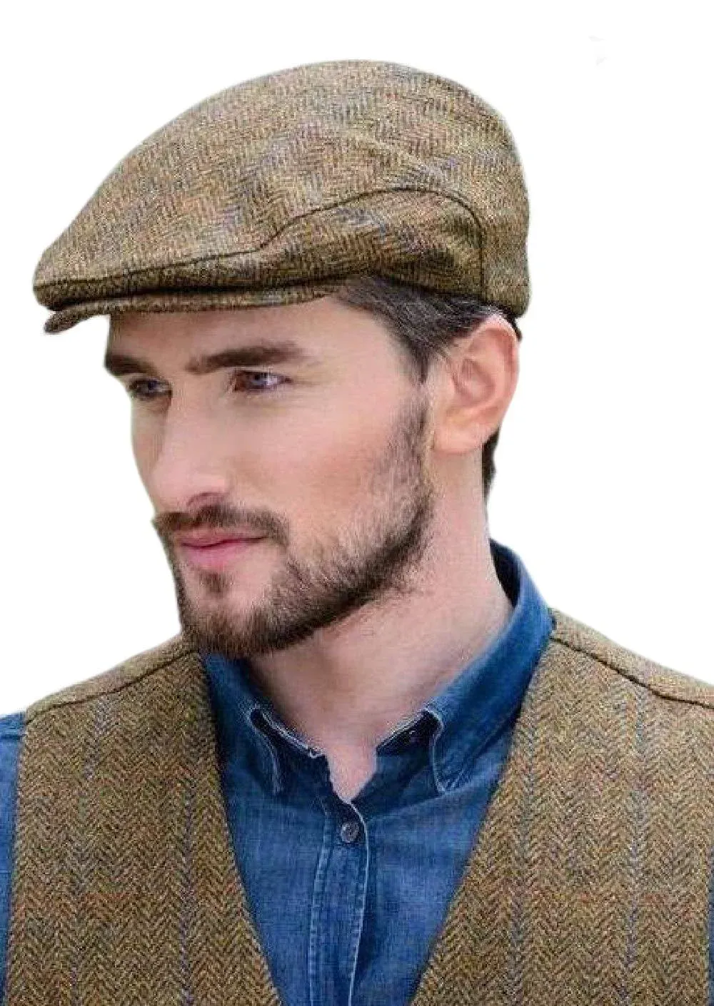 Mucros Weavers 100% Wool Tweed Men's Irish Trinity Flat Cap Made in Ireland, Size ...