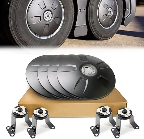 Aerodynamic 22.5&#034; Wheel Covers Axle Cover Caps for Semi Truck Trailer