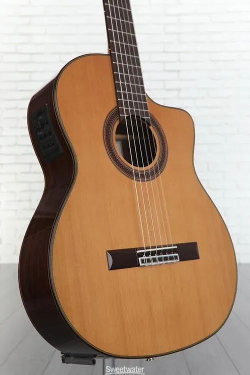 Cordoba C7-CE Nylon String Acoustic-electric Guitar - Cedar