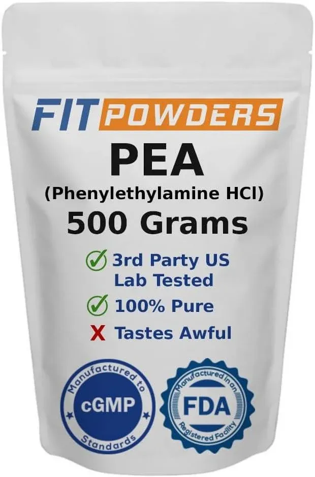 FitPowders Beta Phenylethylamine HCl (Pea) Powder (Multiple Sizes) - Mood, Energy ...