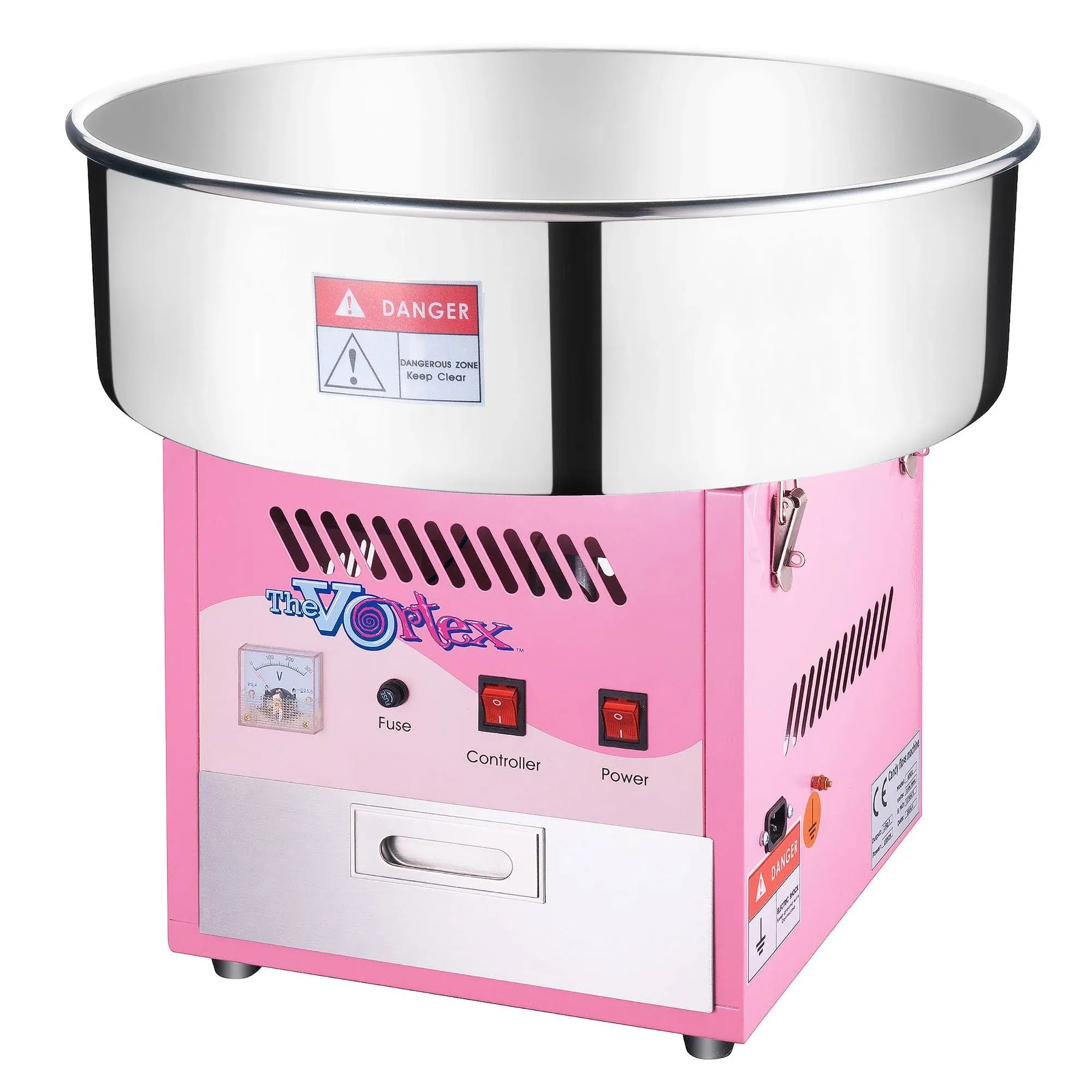 Great Northern Popcorn Pink Countertop Cotton Candy Machine (1000-Watt) Stainless Steel | 378049UBH