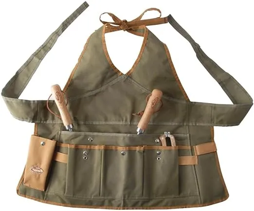 Esschert Design unisex adult gardening aprons, Olive Green, One Size US