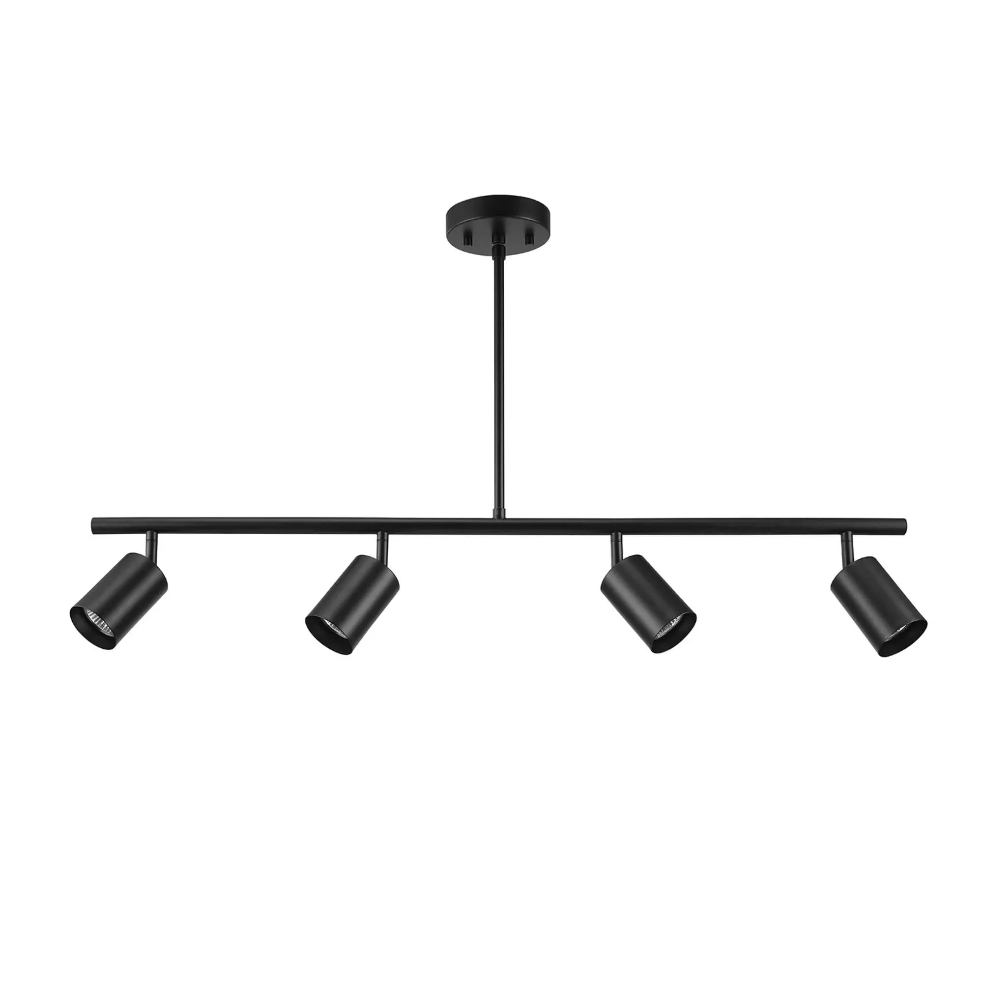 Globe Electric 60222 Willard 4-Light Adjustable Height Track Lighting, Matte Black