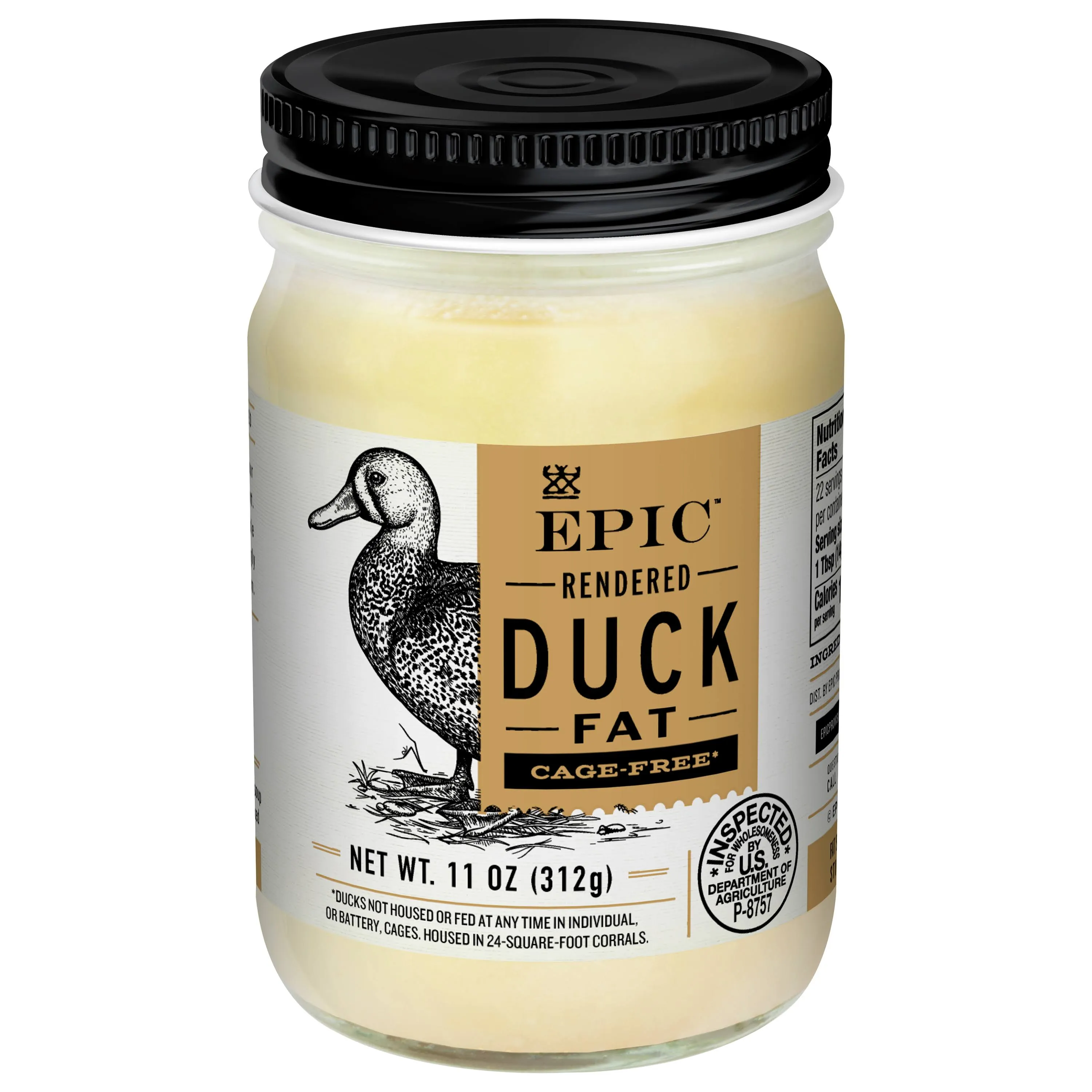 Epic Duck Fat, Rendered - 11 oz