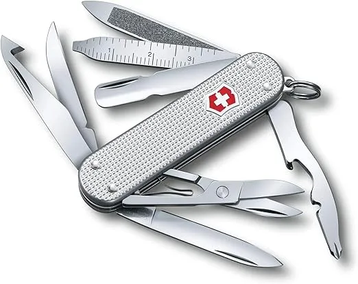 Victorinox Swiss Army Minichamp Pocket Knife, Red, 58mm