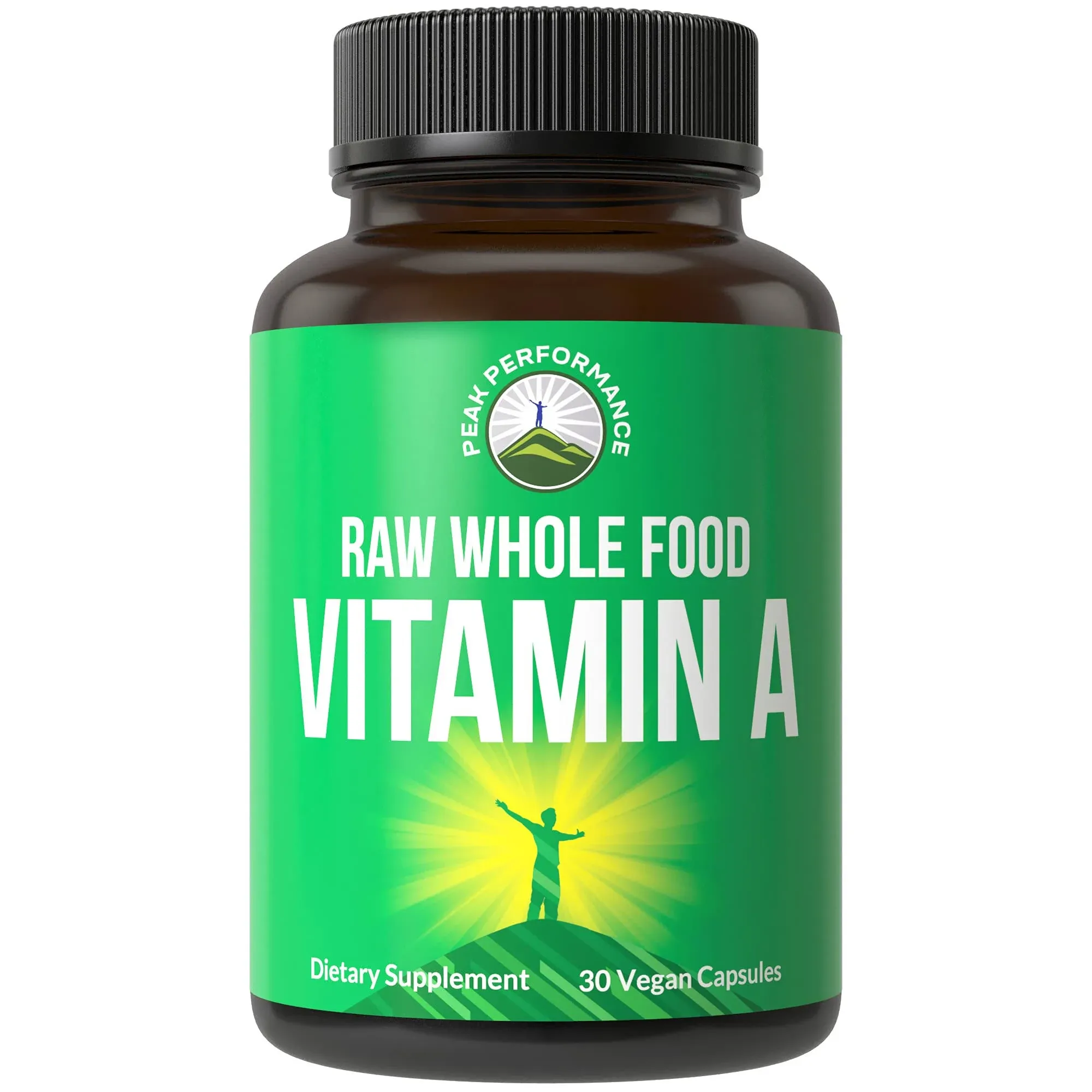 Peak Performance Raw Whole Food Vitamin A Capsules 