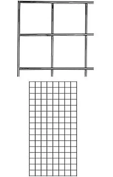 2&#039; X 4&#039; Wire Grid Panel - Chrome