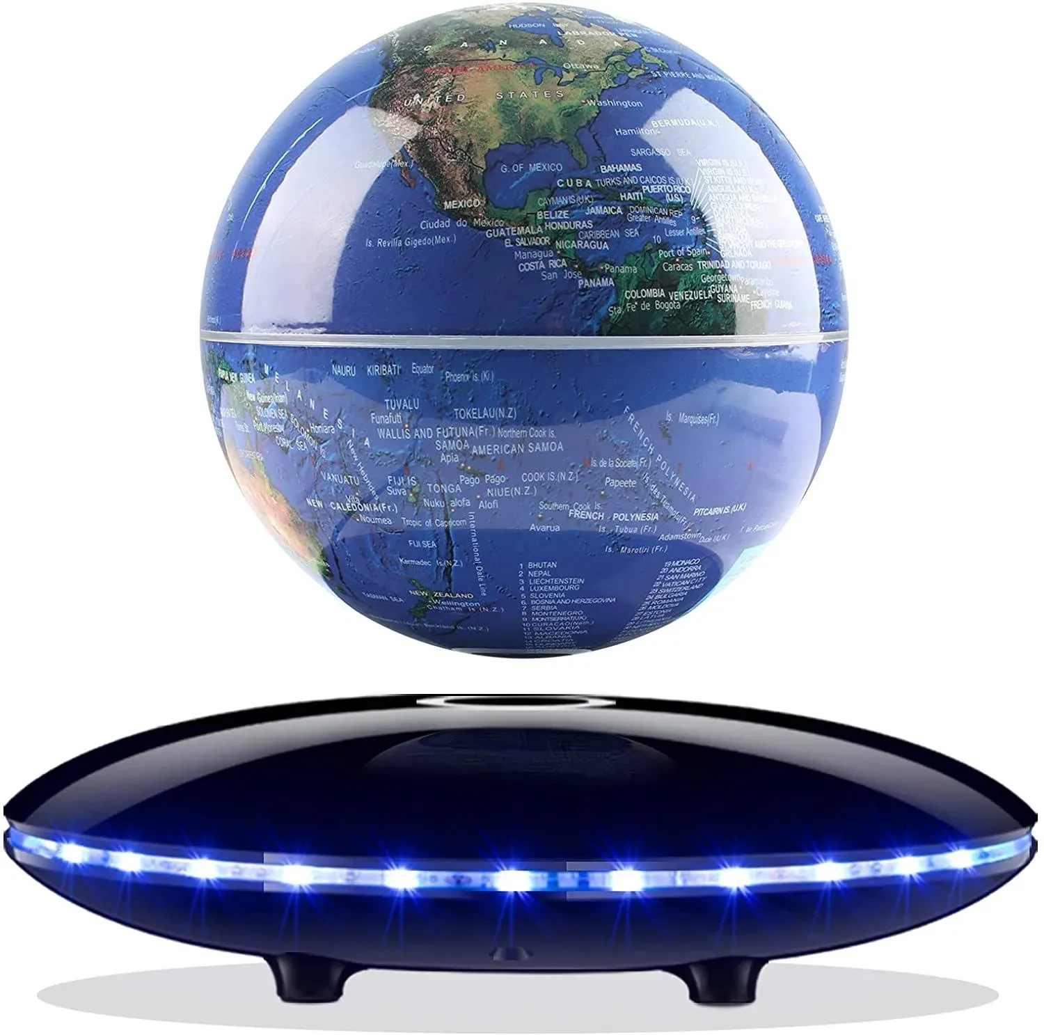 Magnetic Levitation Globe World Map 360 Degree Auto-rotating AC100V JAPAN NEW