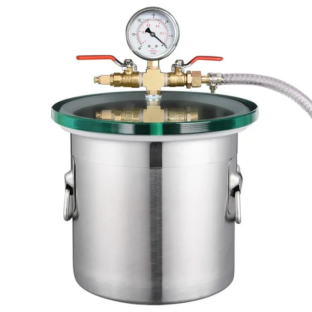 Yescom 2 Gallon Stainless Steel Vacuum Chamber Kit