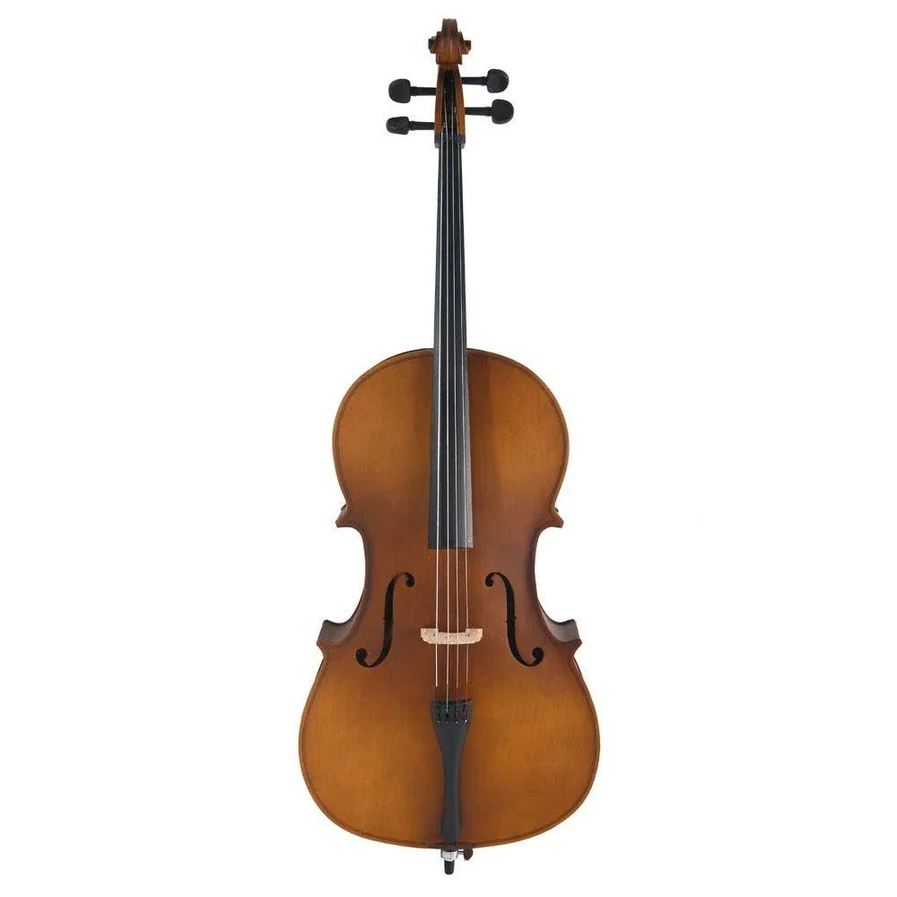 Full Size 4/4 Solid Wood Cello with Bag, Bow, Rosin Bridge