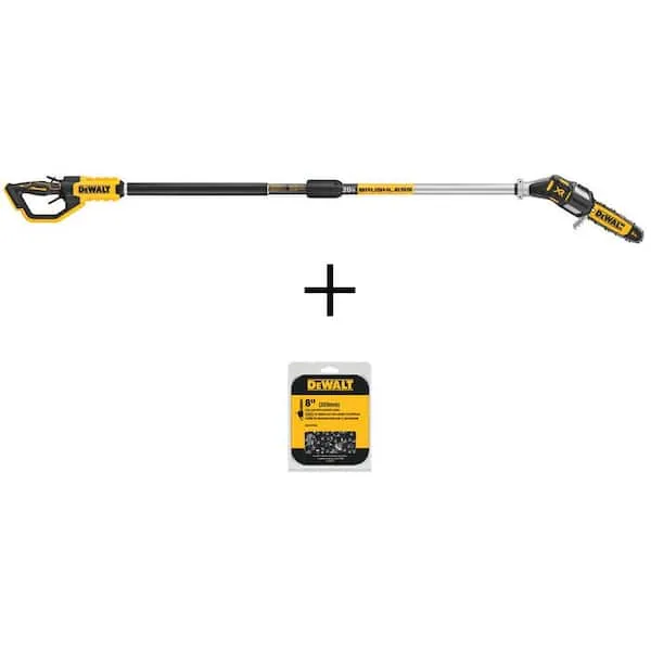 DCPS620M1 8 in. 20V Cordless MAX XR Pole Saw 4Ah Kit, 15 ft. Reach