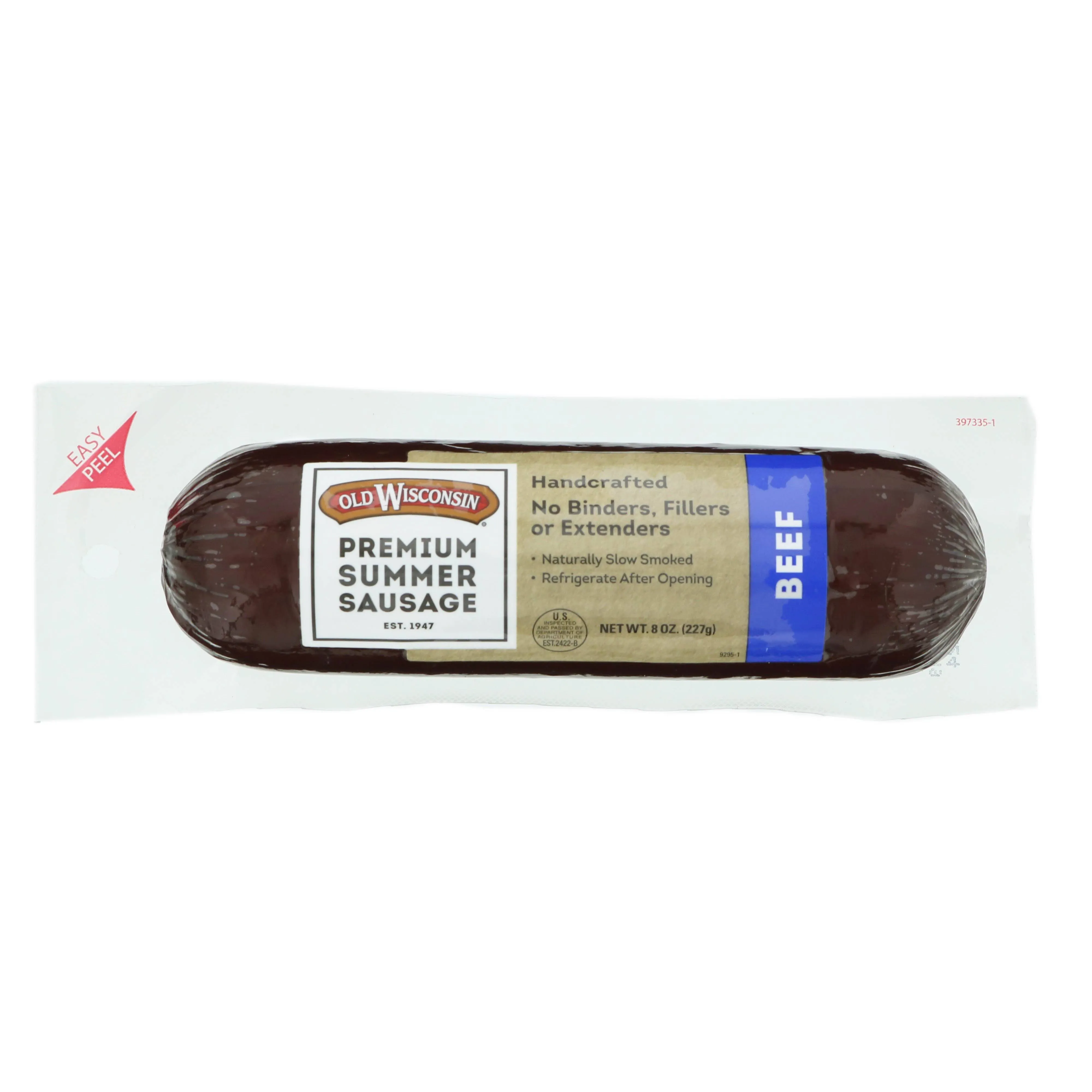 Old Wisconsin Sausage, Premium Summer, Beef - 8 oz