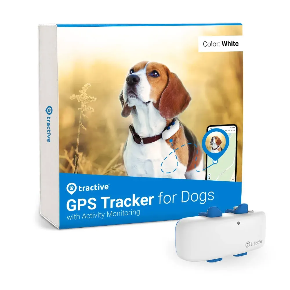 tractive GPS Pet Tracker for Dogs - Waterproof, GPS Location & Smart Activity Tracker, Unlimited Range (Midnight Blue)