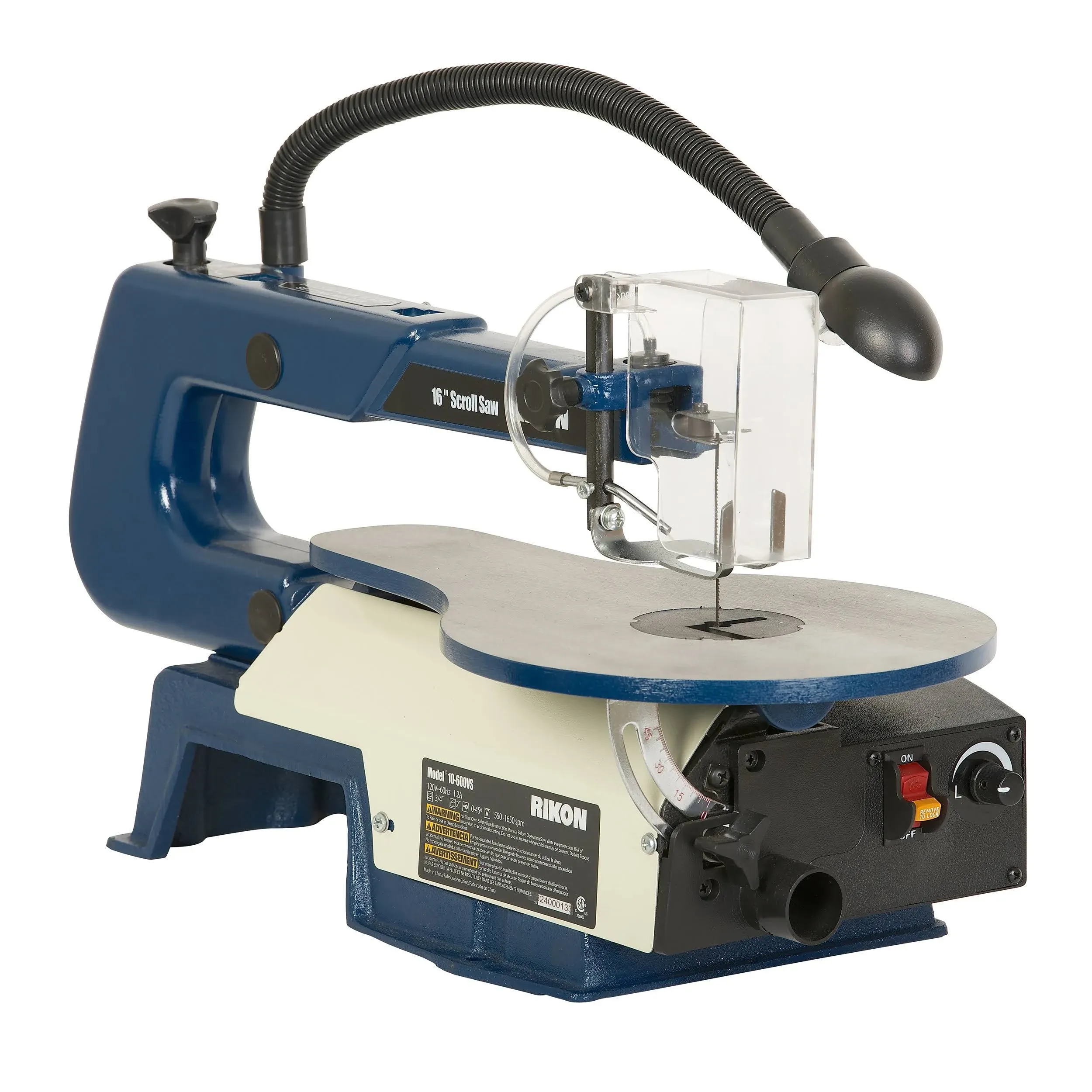 Rikon 10-600VS Scroll Saw With Lamp, 16-Inch