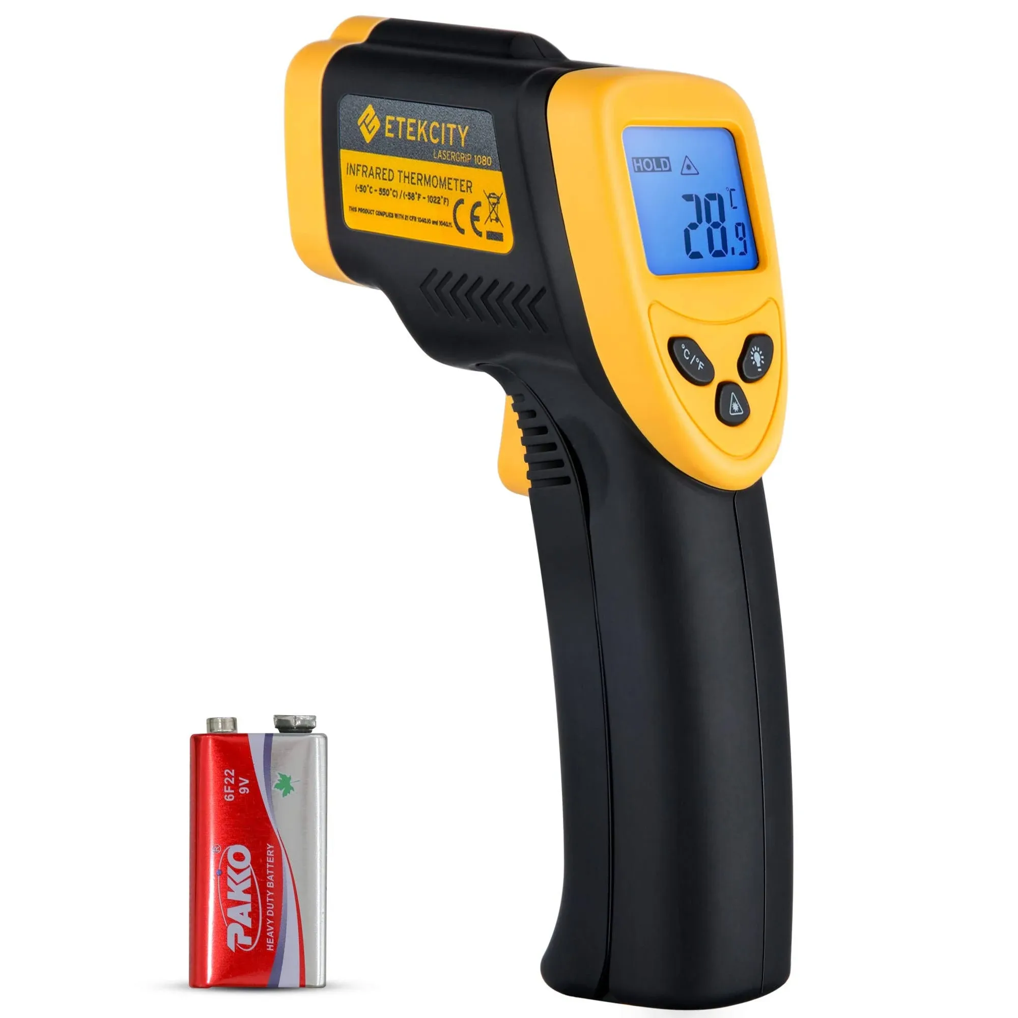 Etekcity Lasergrip 800 Digital Infrared Thermometer Laser Temperature Gun