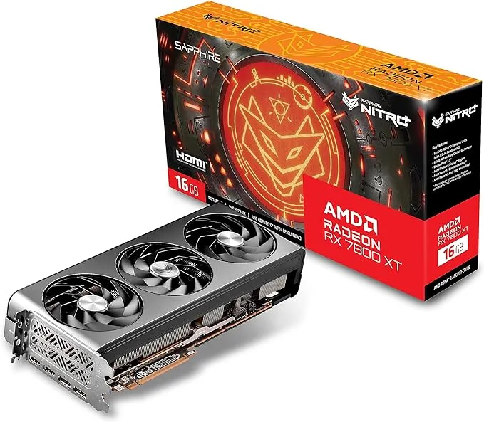 Graphics Card Sapphire 11330-01-20g AMD Radeon RX 7800 XT 16 GB GDDR6