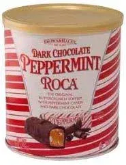 10 oz Dark Chocolate Peppermint Roca Canister