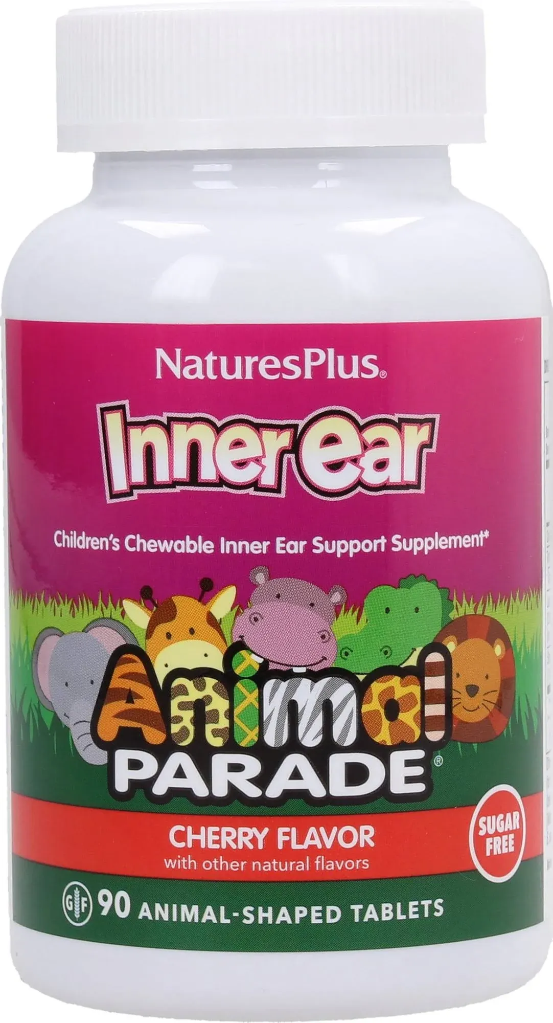 Nature's Plus Animal Parade Children's Chewable Inner Ear Support Dietary ...