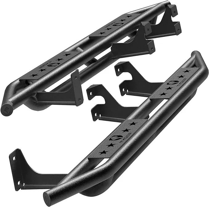 Tyger® TG-AM2T20068 - 2&quot; Star Armor™ Black Nerf Bars