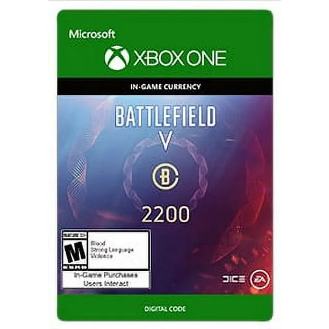 Battlefield V: Currency 2200 POINTS, Electronic Arts, Xbox, [Digital Download]